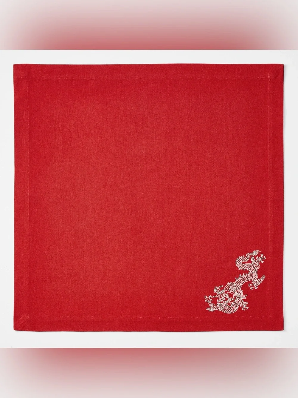 Williams Sonoma Lunar New Year Embroidered Napkins, Set of 4